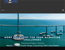 Tablet Screenshot of crowncreativemarketing.com